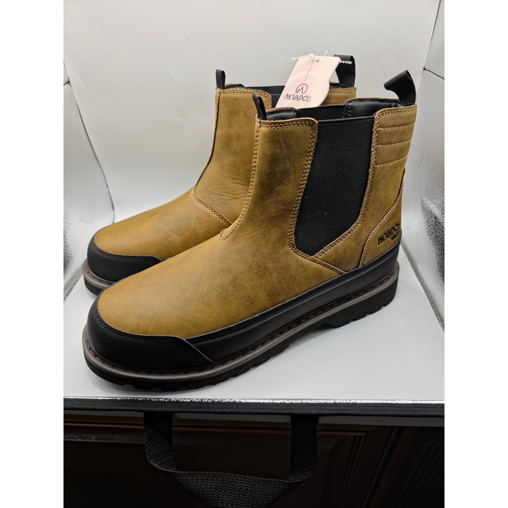 Nevados Tradesman Mens Tan Steel Toe Work Boots ASTM F2413-18 Size 13M New